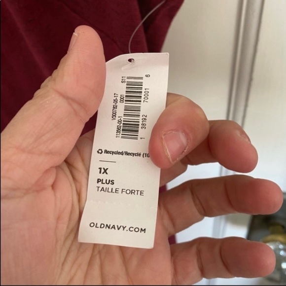 NWT Old Navy dark red sleeveless knee length dress size 1x - Picture 5 of 6